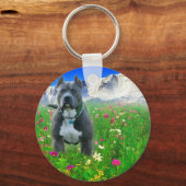 Blue American Pit Bull Terrier, Pikes Peak Sleutelhanger (Voorkant)