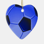 Blue American Soccer of Association Football Keramisch Ornament (Rechts)