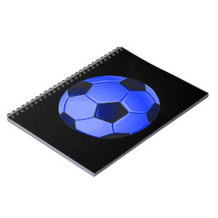 Blue American Soccer of Association Football Notitieboek