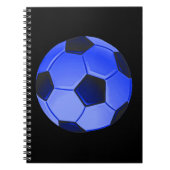 Blue American Soccer of Association Football Notitieboek (Voorkant)