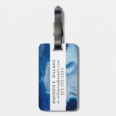 Blue Amore II Bagagelabel (Achterkant verticaal)