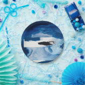 Blue Amore II Papieren Bordje (Feest)