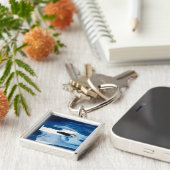 Blue Amore II Sleutelhanger (Zijkant)