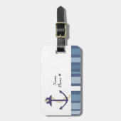 Blue Anchor Bagagelabel (Voorkant verticaal)
