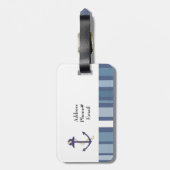 Blue Anchor Bagagelabel (Achterkant verticaal)