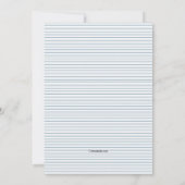 Blue Anchor Banner Invitation Kaart (Achterkant)