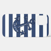 Blue Anchor Case-Mate iPhone Case (Achterkant (horizontaal))