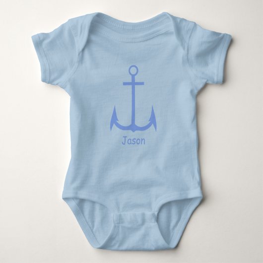 Blue Anchor Custom Baby Bodysuit (Voorkant)