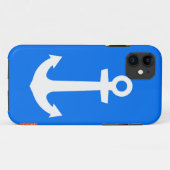 Blue Anchor IPhone case (Achterkant (horizontaal))