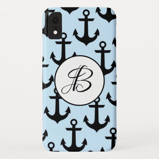 Blue Anchor iPhone XR Hoesje (Achterkant)