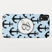 Blue Anchor iPhone XR Hoesje (Achterkant (horizontaal))