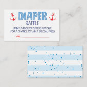 Blue Anchor Luier Raffle Ticket Informatiekaartje (Voorkant / Achterkant)