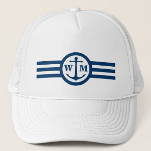 Blue Anchor Monogram Logo Pet