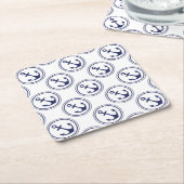 Blue Anchor Nautical Kartonnen Onderzetters (Schuin)