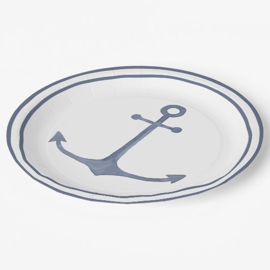 Blue Anchor Party Bord (Gekanteld)