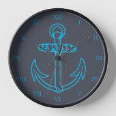 Blue Anchor Roman Numerals Ship of Boat (Voorkant)