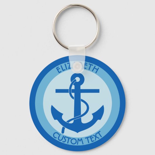Blue Anchor Sailor Sleutelhanger (Voorkant)