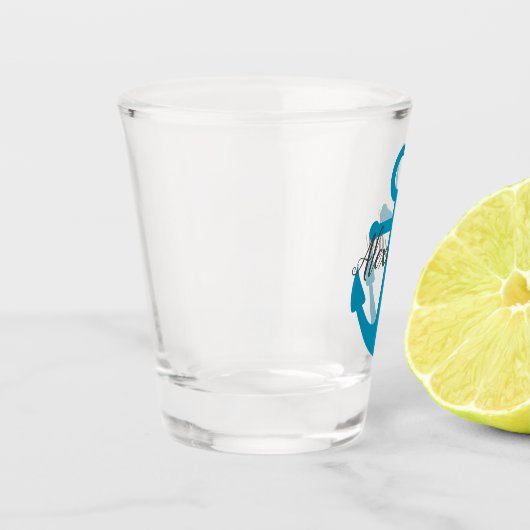 Blue Anchor Shot Glas (Links)