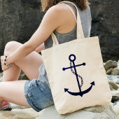 Blue Anchor Tote Bag