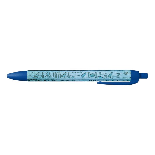 Blue Ancient Egyptian Hieroglyphs Pen (Bodem)