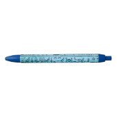 Blue Ancient Egyptian Hieroglyphs Pen (Voorkant)