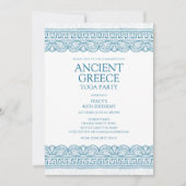 Blue Ancient Greece toga party Kaart (Voorkant)