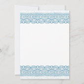 Blue Ancient Greece toga party Kaart (Achterkant)