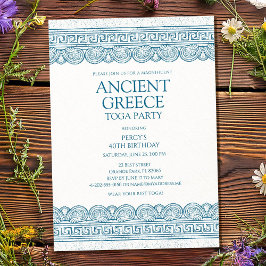 Blue Ancient Greece toga party Kaart