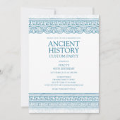 Blue Ancient history custom party Kaart (Voorkant)