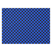 Blue and black checkerboard pattern tafelkleed (Voorkant (Horizontaal))