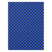 Blue and black checkerboard pattern tafelkleed (Voorkant)
