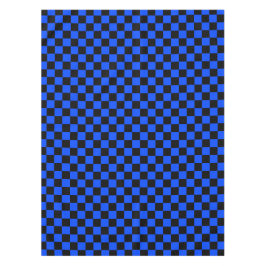 Blue and black checkerboard pattern tafelkleed