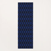 Blue and black diamond pattern yogamat (Achterkant)