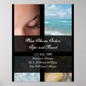 Blue and Black Luxury Spa Resort Theme Poster (Voorkant)