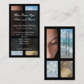 Blue and Black Luxury Spa Resort Theme Visitekaartje (Voorkant / Achterkant)