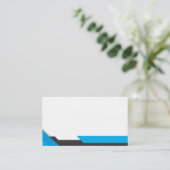 Blue and Black Square Shapes Visitekaartje (Staand voorkant)