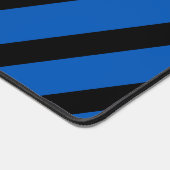 Blue and Black Stripes Computer Text Bureaumat (Hoek)