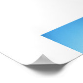 Blue and Black Velvet Reflection Photography Poster (Hoek)