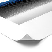 Blue and Black Velvet Reflection Photography Poster (Hoek)