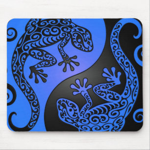 Blue and Black Yin Yang Geckos Muismat