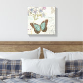 Blue and Brown Butterfly Canvas Afdruk (Insitu (Slaapkamer))