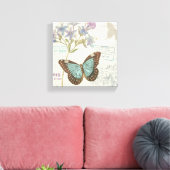 Blue and Brown Butterfly Canvas Afdruk (Insitu (Woonkamer))