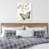 Blue and Brown Butterfly Canvas Afdruk (Insitu (Slaapkamer))