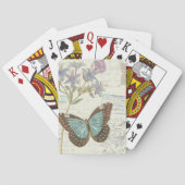 Blue and Brown Butterfly Speelkaarten (Achterkant)