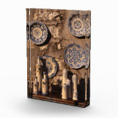 Blue and Cream Pottery Umbria Poster Plaque Fotoblokken (Rechts)