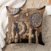 Blue and Cream Pottery Umbria Poster Plaque Kussen (Deken)