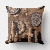 Blue and Cream Pottery Umbria Poster Plaque Kussen (Voorkant)