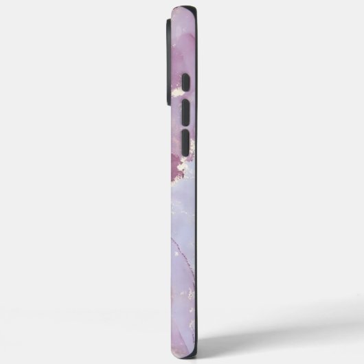 blue and dusty pink gold marble personalized Case-Mate iPhone case (Achterkant / Links)