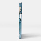 blue and dusty pink gold marble personalized  iPhone hoesje (Rechterkant)