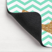 Blue and Gold Anchor Mousepad Muismat (Hoek)